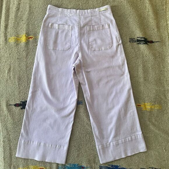 Pilcro Anthropologie Ultra High-Rise Wide-Leg Jeans in Lilac Size 27 - Picture 3 of 7